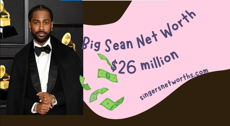 An infographic on Big Sean Net Worth